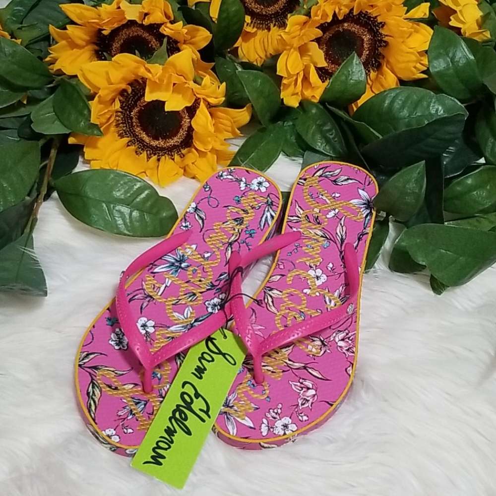 Sam Edelman Evans Hot Pink Flip Flops